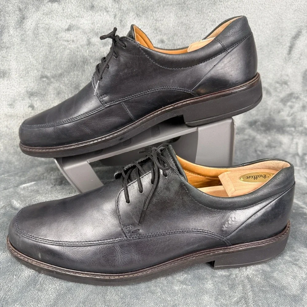 Leather Dress Shoes Mens Oxford Lace Up Black Classic Casual‎ Work